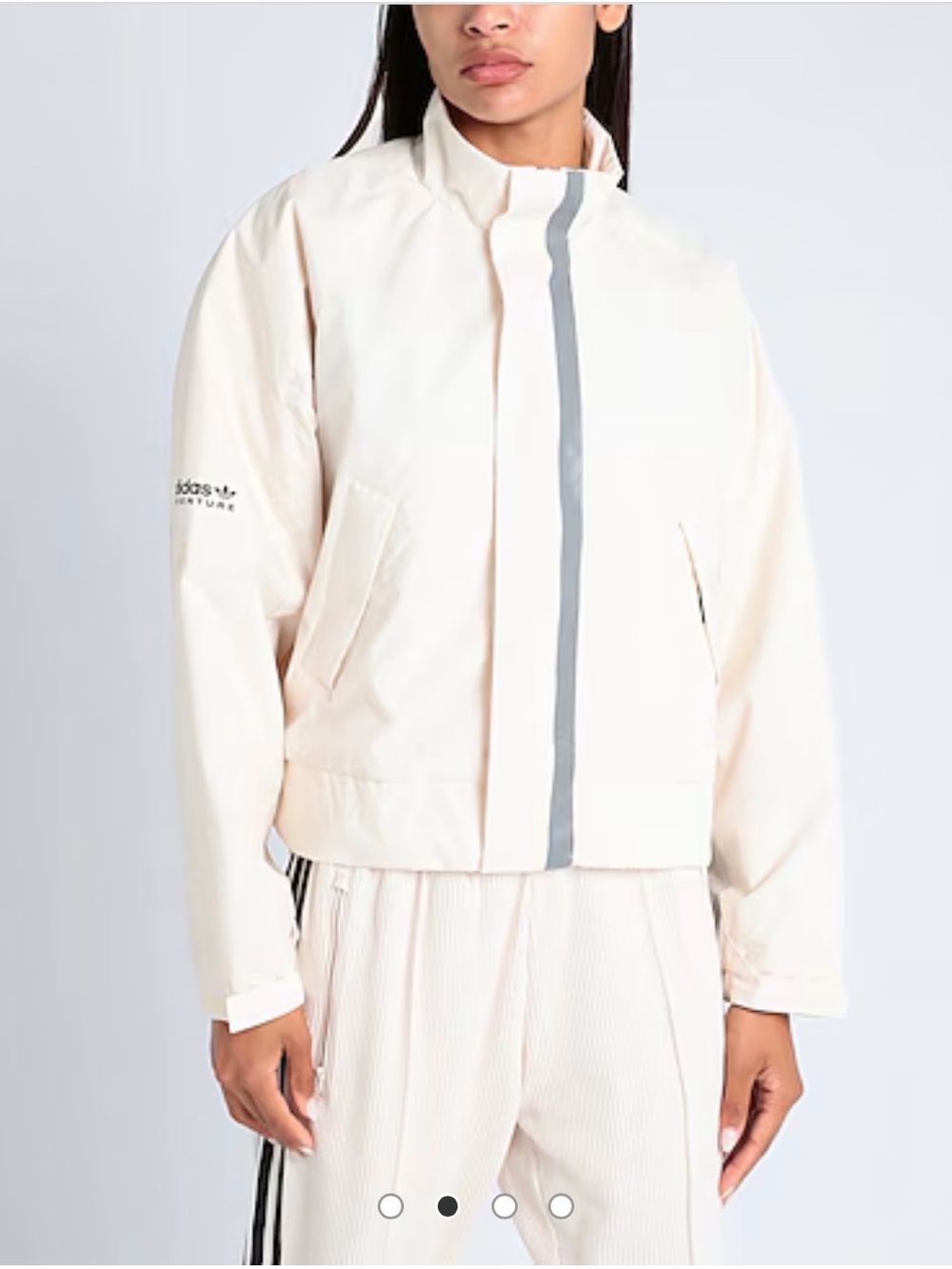 Adidas Adventure Crop Jacket Cream White Women’s S IC5446 | Made to Be Remade
